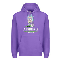 Purple i am not arguing Premium Hoodie - artisFamous