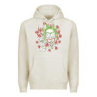 Oatmeal Heather joker Premium Hoodie - artisFamous
