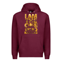 Burgundy i am the one who knocks Premium Hoodie - artisFamous