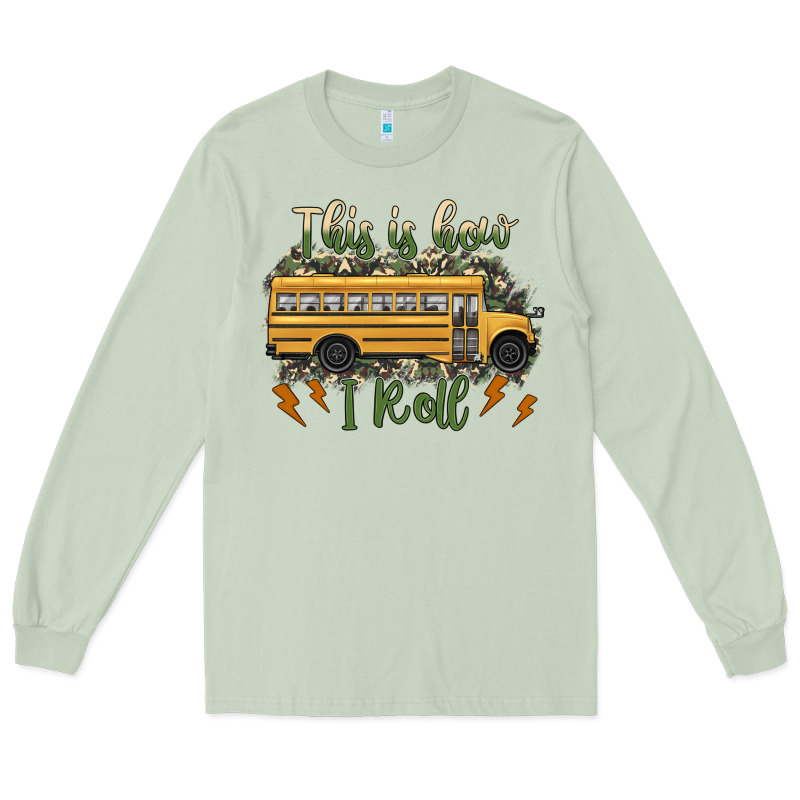 This Is How I Roll School Bus Camouflage Long Sleeve Tee by Artiststas | Teevron