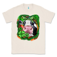 Natural St. Patrick's day cow Classic Tee - FaDigitalArtStudio
