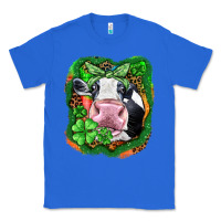 True Royal St. Patrick's day cow Classic Tee - FaDigitalArtStudio