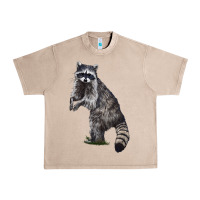 French Oak Raccoon Illustrations Urban Heavy Tee - LillyAllenDesigns