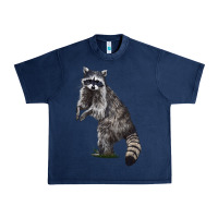Navy Raccoon Illustrations Urban Heavy Tee - LillyAllenDesigns