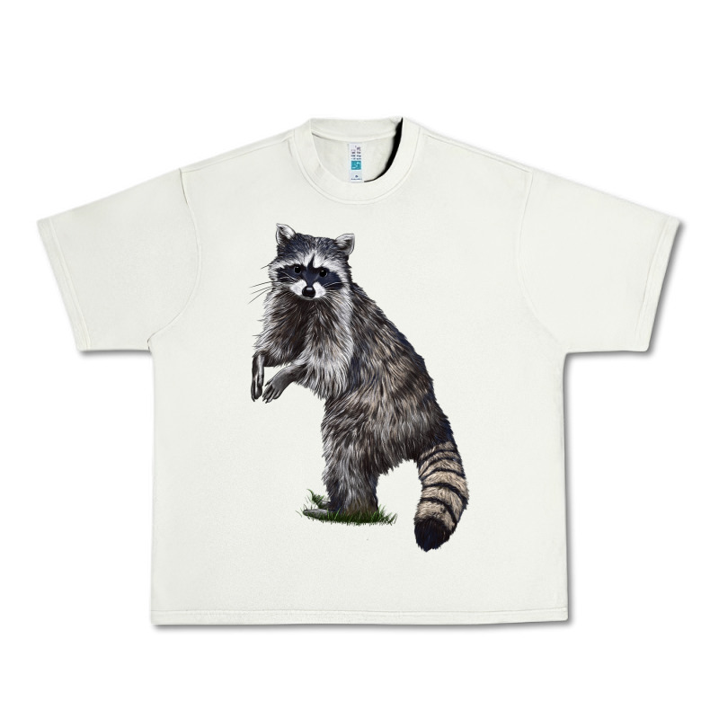 Raccoon Illustrations Urban Heavy Tee by LillyAllenDesigns | Teevron