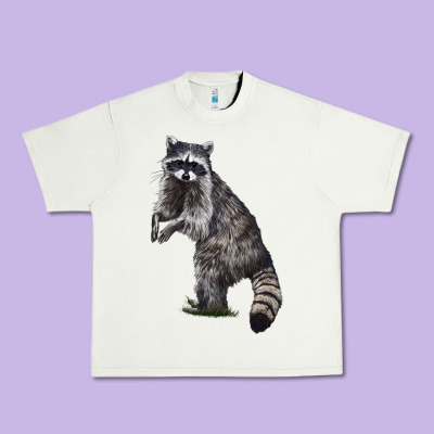 Raccoon Illustrations Urban Heavy Tee Designed By Lillyallendesigns