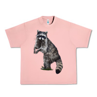 Salmon Raccoon Illustrations Urban Heavy Tee - LillyAllenDesigns