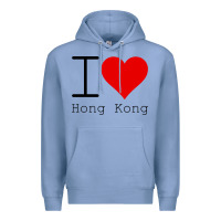 Colony Blue i love hong kong Premium Hoodie - artisFamous