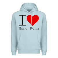 Blue Mist i love hong kong Premium Hoodie - artisFamous
