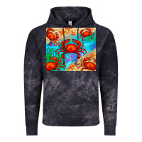 Cloud Black crab Vintage Hoodie - BarkalooDesign