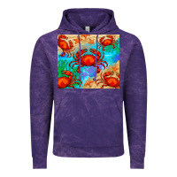 Cloud Purple crab Vintage Hoodie - BarkalooDesign
