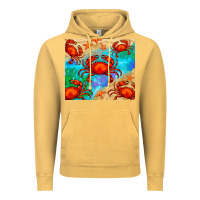 Vintage Mustard crab Vintage Hoodie - BarkalooDesign
