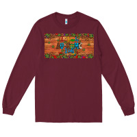 Burgundy i teach au some kids license plate Long Sleeve Tee - Artiststas