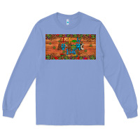 Colony Blue i teach au some kids license plate Long Sleeve Tee - Artiststas