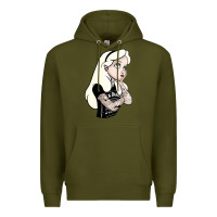 Army Green alice tattoo Premium Hoodie - artisFamous