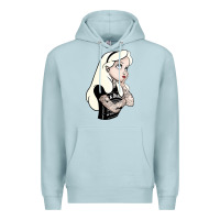 Blue Mist alice tattoo Premium Hoodie - artisFamous