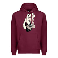 Burgundy alice tattoo Premium Hoodie - artisFamous