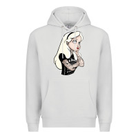Dove Grey alice tattoo Premium Hoodie - artisFamous