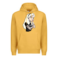Mustard alice tattoo Premium Hoodie - artisFamous