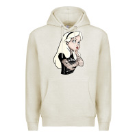 Oatmeal Heather alice tattoo Premium Hoodie - artisFamous