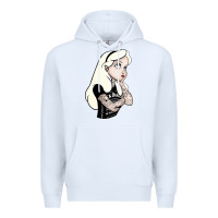 White alice tattoo Premium Hoodie - artisFamous