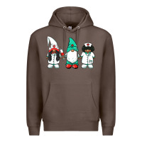 Coffee african american nurse gnomies medical gnomies Premium Hoodie - BarkalooDesign