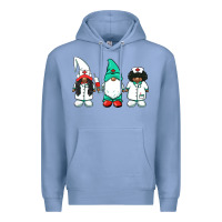 Colony Blue african american nurse gnomies medical gnomies Premium Hoodie - BarkalooDesign