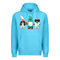 Ocean Blue african american nurse gnomies medical gnomies Premium Hoodie - BarkalooDesign