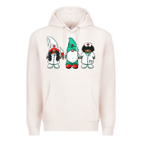 Pale Pink african american nurse gnomies medical gnomies Premium Hoodie - BarkalooDesign