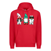 Red african american nurse gnomies medical gnomies Premium Hoodie - BarkalooDesign
