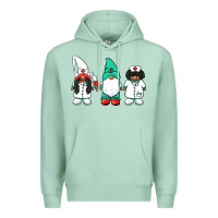 Seafoam african american nurse gnomies medical gnomies Premium Hoodie - BarkalooDesign