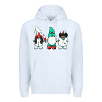 White african american nurse gnomies medical gnomies Premium Hoodie - BarkalooDesign