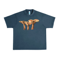 Midnight Navy lactarius rufus mushroom Urban Heavy Tee - LillyAllenDesigns