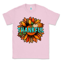Bubblegum Pink thankful with sunflower bbs Classic Tee - BundleAndBundleShop