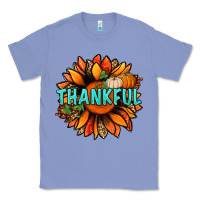 Colony Blue thankful with sunflower bbs Classic Tee - BundleAndBundleShop