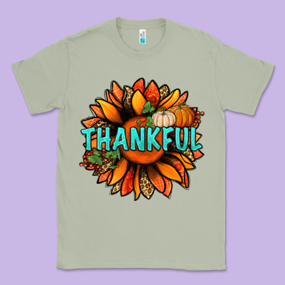 Thankful With Sunflower Bbs Classic Tee Designed By Bundleandbundleshop