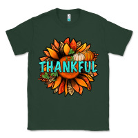 Sports Green thankful with sunflower bbs Classic Tee - BundleAndBundleShop