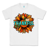 White thankful with sunflower bbs Classic Tee - BundleAndBundleShop