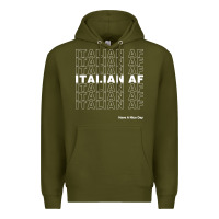 Army Green italian af Premium Hoodie - artisFamous