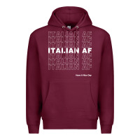 Burgundy italian af Premium Hoodie - artisFamous