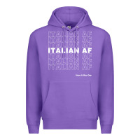 Purple italian af Premium Hoodie - artisFamous