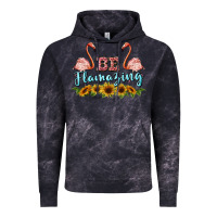 Cloud Black be flamezing flamingo Vintage Hoodie - BarkalooDesign