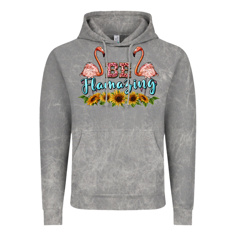 Be Flamezing Flamingo Vintage Hoodie by BarkalooDesign | Teevron