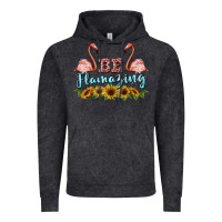 Vintage Black be flamezing flamingo Vintage Hoodie - BarkalooDesign