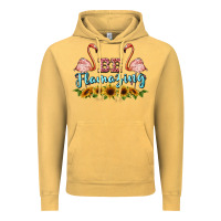 Vintage Mustard be flamezing flamingo Vintage Hoodie - BarkalooDesign