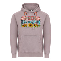 Vintage Zinc be flamezing flamingo Vintage Hoodie - BarkalooDesign