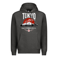 Charcoal Heather tokyo Premium Hoodie - artisFamous