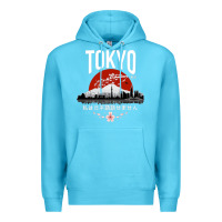 Ocean Blue tokyo Premium Hoodie - artisFamous