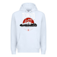 White tokyo Premium Hoodie - artisFamous