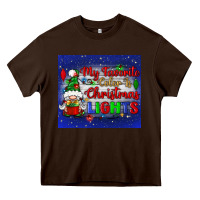 My Favorite Color Is Christmas Lights Heavy Core Tee | Teevron